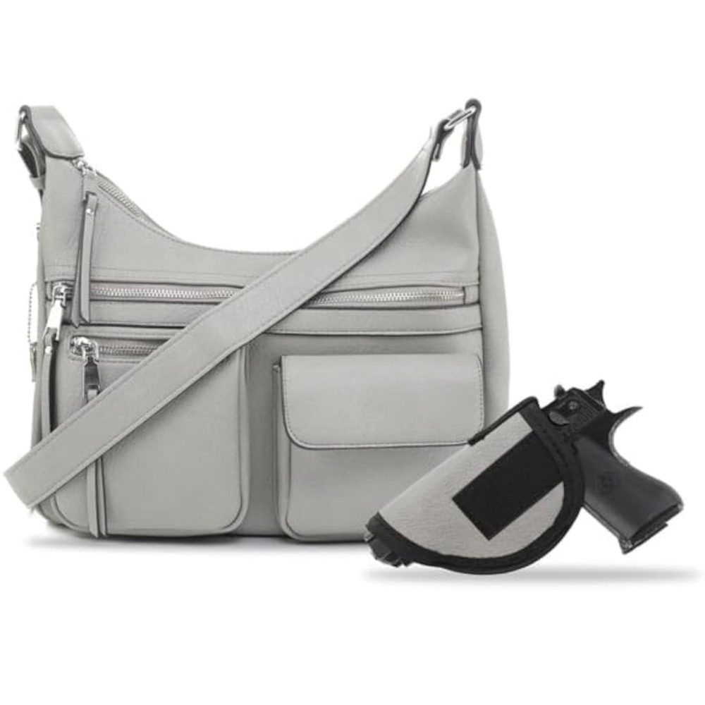 JESSIE & JAMES Large Concealed Carry Crossbody Bag For Women Purse